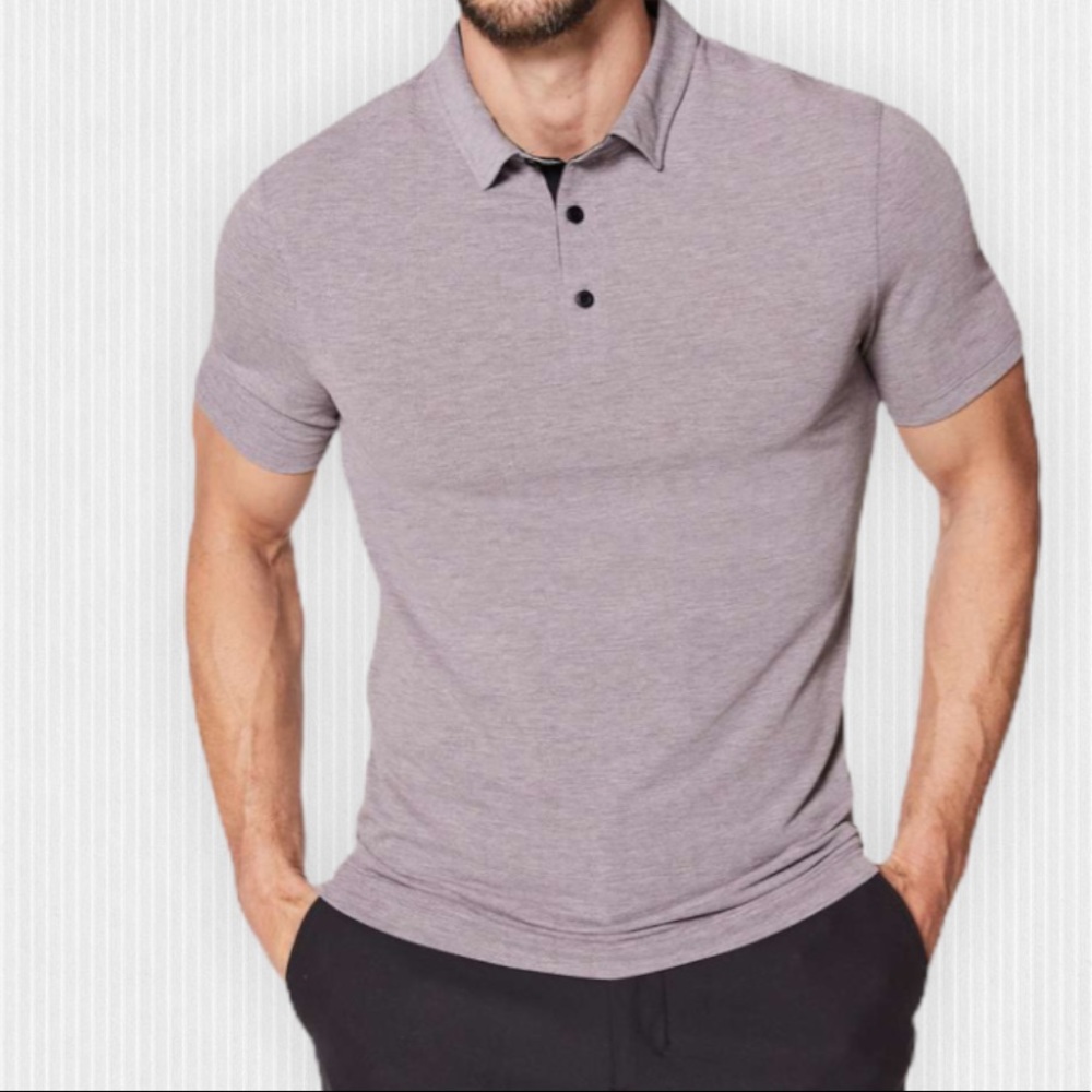 Lululemon Mauve Evolution Short Sleeve Polo Small